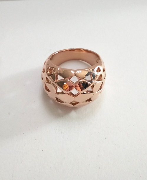 不銹鋼戒指電鍍玫瑰金 鈦鋼戒指PVD鍍膜加工