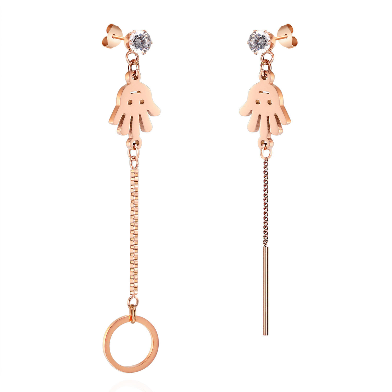 不銹鋼耳環(huán)真空電鍍金色 首飾PVD真空鍍膜加工