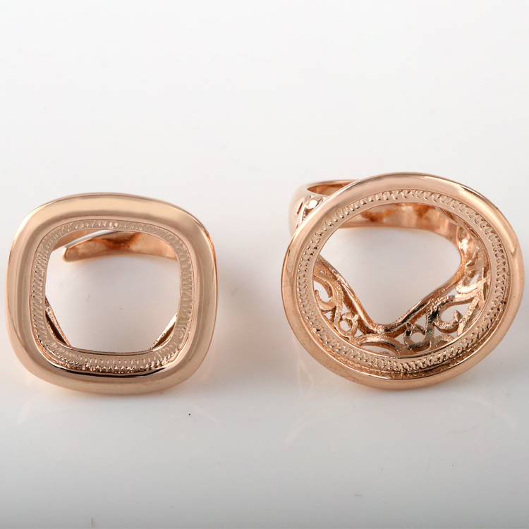 金屬五金戒指真空電鍍IP玫瑰金色 廣東PVD真空鍍膜電鍍加工廠