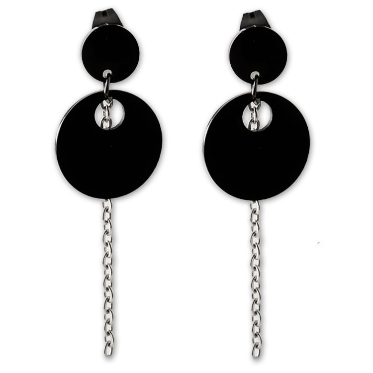 不銹鋼耳環(huán)PVD電鍍鈦黑加工 廣州真空鍍膜電鍍首飾加工廠