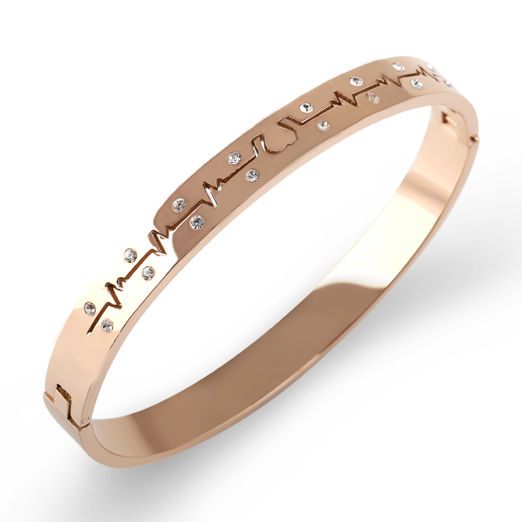 不銹鋼飾品手鐲真空電鍍黃金色 東莞千屹首飾PVD真空鍍膜加工