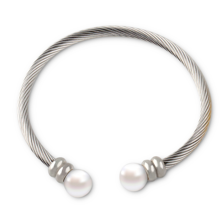 不銹鋼珍珠手鐲PVD真空鍍鉻加工 深圳千屹首飾真空鍍膜電鍍加工廠