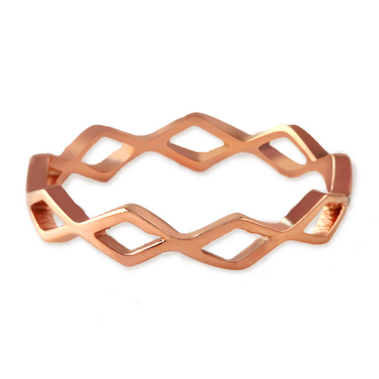 不銹鋼戒指首飾PVD真空電鍍IP玫瑰金 東莞真空鍍膜電鍍加工